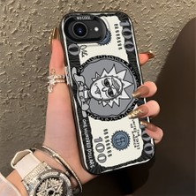 Ucuc iPhone 17E Uyumlu Sert Akrilik Arka Silikon Kenar Lens Koruma Şık Baskı Kılıf