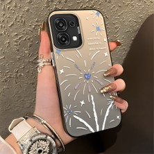 Ucuc Oppo A6 Pro 4g/5g Uyumlu Sert Akrilik Arka Silikon Kenar Lens Koruma Şık Baskı Kılıf