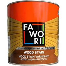 Fawori Wood Stain Ahşap Verniği Şeffaf 2.5 Lt.