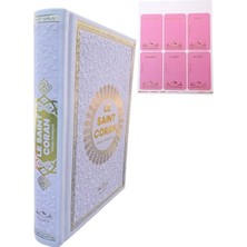 Medrese Kitabevi Hafız Boy Termo Deri Le Saınt Coran Fransızca Muhammad Hamıdullah Pembe