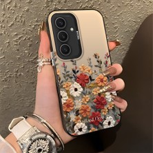 Ucuc Samsung Galaxy S25 Plus Uyumlu Sert Akrilik Arka Silikon Kenar Lens Koruma Şık Baskı Kılıf