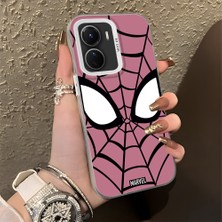 Ucuc Vivo Y16/Y02S/Y56 Uyumlu Sert Akrilik Arka Silikon Kenar Lens Koruma Şık Baskı Kılıf