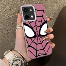 Ucuc Vivo Y28 4g Uyumlu Sert Akrilik Arka Silikon Kenar Lens Koruma Şık Baskı Kılıf