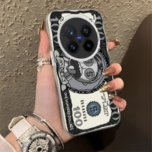 Ucuc Vivo X200 Pro Uyumlu Sert Akrilik Arka Silikon Kenar Lens Koruma Şık Baskı Kılıf