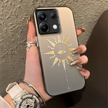 Ucuc Xiaomi Poco X6 Uyumlu Sert Akrilik Arka Silikon Kenar Lens Koruma Şık Baskı Kılıf