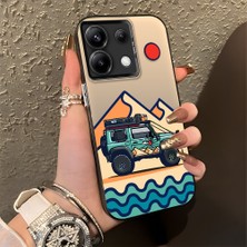 Ucuc Xiaomi Poco X6 Uyumlu Sert Akrilik Arka Silikon Kenar Lens Koruma Şık Baskı Kılıf