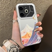 Ucuc Tecno Pova 6/pova 6 Pro 5g Uyumlu Sert Akrilik Arka Silikon Kenar Lens Koruma Şık Baskı Kılıf