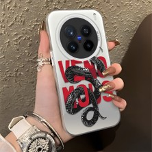 Ucuc Vivo X200 Pro Uyumlu Sert Akrilik Arka Silikon Kenar Lens Koruma Şık Baskı Kılıf