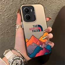 Ucuc Vivo Y02S Uyumlu Sert Akrilik Arka Silikon Kenar Lens Koruma Şık Baskı Kılıf