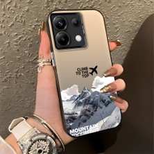 Ucuc Xiaomi Poco X6 Uyumlu Sert Akrilik Arka Silikon Kenar Lens Koruma Şık Baskı Kılıf