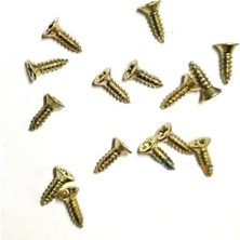 Savarga Klips, Menteşe, Ayak, Ağaç, Sunta Vidası 2,2x7,5mm - Sarı 100 Adet