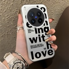 Ucuc Vivo X300 Pro Uyumlu Sert Akrilik Arka Silikon Kenar Lens Koruma Şık Baskı Kılıf