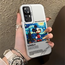 Ucuc Xiaomi Redmi K50 Ultra Uyumlu Sert Akrilik Arka Silikon Kenar Lens Koruma Şık Baskı Kılıf