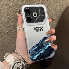 Ucuc Tecno Pova 6/pova 6 Pro 5g Uyumlu Sert Akrilik Arka Silikon Kenar Lens Koruma Şık Baskı Kılıf