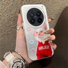 Ucuc Vivo X200 Pro Uyumlu Sert Akrilik Arka Silikon Kenar Lens Koruma Şık Baskı Kılıf
