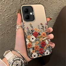 Ucuc Infinix Smart 10 Uyumlu Sert Akrilik Arka Silikon Kenar Lens Koruma Şık Baskı Kılıf