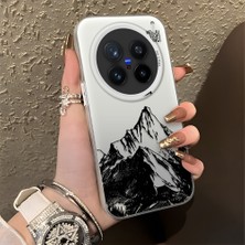Ucuc Vivo X200 Pro Uyumlu Sert Akrilik Arka Silikon Kenar Lens Koruma Şık Baskı Kılıf