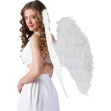 Savarga Beyaz Renkli Büyük Boy Melek Kanadı 55X80 cm