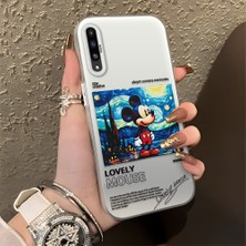 Ucuc Samsung Galaxy A50/A50S/A30S Uyumlu Sert Akrilik Arka Silikon Kenar Lens Koruma Şık Baskı Kılıf