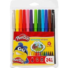 Dadya Milla Ddy Play-Doh Keçeli Kalem 12 Renk Mil