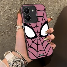 Ucuc Vivo Y27 5G/Y27S Uyumlu Sert Akrilik Arka Silikon Kenar Lens Koruma Şık Baskı Kılıf