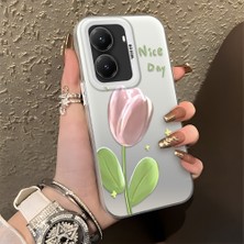 Ucuc Xiaomi Poco X7 Pro Uyumlu Sert Akrilik Arka Silikon Kenar Lens Koruma Şık Baskı Kılıf
