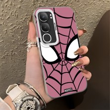 Ucuc Vivo Y19S 4G/Y19S Pro Uyumlu Sert Akrilik Arka Silikon Kenar Lens Koruma Şık Baskı Kılıf