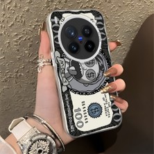 Ucuc Vivo X300 Pro Uyumlu Sert Akrilik Arka Silikon Kenar Lens Koruma Şık Baskı Kılıf
