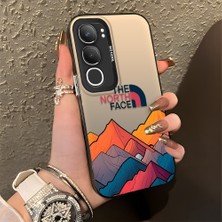 Ucuc Vivo Y19S 4G/Y19S Pro Uyumlu Sert Akrilik Arka Silikon Kenar Lens Koruma Şık Baskı Kılıf