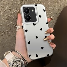 Ucuc Vivo Y27 5G/Y27S Uyumlu Sert Akrilik Arka Silikon Kenar Lens Koruma Şık Baskı Kılıf