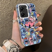Ucuc Xiaomi Poco X7 Pro Uyumlu Sert Akrilik Arka Silikon Kenar Lens Koruma Şık Baskı Kılıf