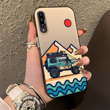 Ucuc Samsung Galaxy A50/A50S/A30S Uyumlu Sert Akrilik Arka Silikon Kenar Lens Koruma Şık Baskı Kılıf