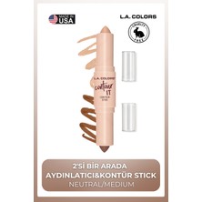 Duo Stick Contour & Glow - 2'si Bir Arada Aydınlatıcı&kontür Stick #CCS598 Neutral/medium