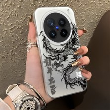 Ucuc Vivo X200 Pro Uyumlu Sert Akrilik Arka Silikon Kenar Lens Koruma Şık Baskı Kılıf