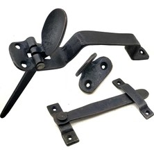 Savarga Antika Tarz Dekoratif Pirinç Şipşak Kapı Kolu - Oksit