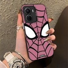 Ucuc Vivo Y16/Y02S/Y56 Uyumlu Sert Akrilik Arka Silikon Kenar Lens Koruma Şık Baskı Kılıf