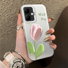 Ucuc Infinix Smart 10 Uyumlu Sert Akrilik Arka Silikon Kenar Lens Koruma Şık Baskı Kılıf