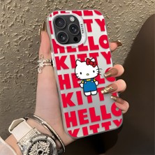 Ucuc iPhone 16 Pro Max Uyumlu Sert Akrilik Arka Silikon Kenar Lens Koruma Şık Baskı Kılıf