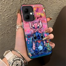 Ucuc Infinix Smart 10 Uyumlu Sert Akrilik Arka Silikon Kenar Lens Koruma Şık Baskı Kılıf