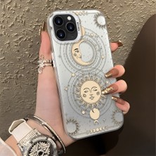 Ucuc iPhone 11 Pro Uyumlu Sert Akrilik Arka Silikon Kenar Lens Koruma Şık Baskı Kılıf