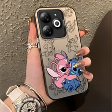 Ucuc Infinix Smart 8/8 Pro/8 Plus Uyumlu Sert Akrilik Arka Silikon Kenar Lens Koruma Şık Baskı Kılıf