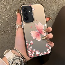 Ucuc Samsung Galaxy A26 Uyumlu Sert Akrilik Arka Silikon Kenar Lens Koruma Şık Baskı Kılıf