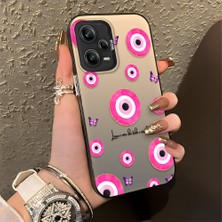 Ucuc Xiaomi Redmi Note 12 Pro 5g Uyumlu Sert Akrilik Arka Silikon Kenar Lens Koruma Şık Baskı Kılıf