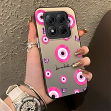 Ucuc Xiaomi Poco X7 Uyumlu Sert Akrilik Arka Silikon Kenar Lens Koruma Şık Baskı Kılıf