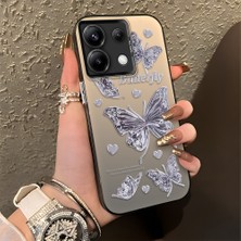 Ucuc Xiaomi Redmi Note 13 Pro 5g Uyumlu Sert Akrilik Arka Silikon Kenar Lens Koruma Şık Baskı Kılıf