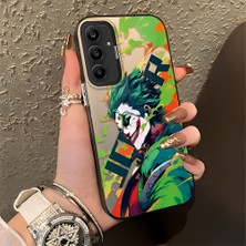 Ucuc Samsung Galaxy A25 Uyumlu Sert Akrilik Arka Silikon Kenar Lens Koruma Şık Baskı Kılıf
