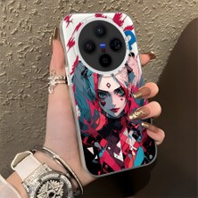 Ucuc Vivo X300 Uyumlu Sert Akrilik Arka Silikon Kenar Lens Koruma Şık Baskı Kılıf