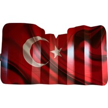 Arcars Guneslık On Cam Karton 40X170CM Turk Bayrağı