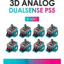 8 Adet Ps5 3D Analog Joystick Motor Playstation 5 Dualsense Kol Tamir Yedek Parça