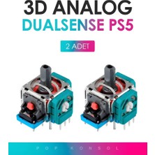 2 Adet Ps5 3D Analog Joystick Motor Playstation 5 Dualsense Kol Tamir Yedek Parça